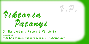 viktoria patonyi business card